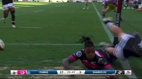 Phiko Sobahle 3rd Try | Sharks vs Pumas | Currie Cup