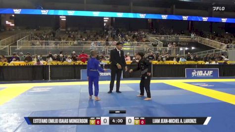 Liam Jean-Michel A. Laronze vs Estefano Emilio Isaias Mongerson 2025 Pan Kids Jiu-Jitsu IBJJF Championship