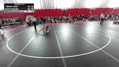 16U Boys - 100 lbs Champ. Round 1 - Brodey Lewis, Maverick Training Center vs Wyatt Schramm, Riverdale Wrestling Club