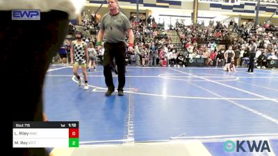 55 lbs Round Of 16 - Leland Riley, Midwest City Bombers vs Maxwell Roy, Standfast