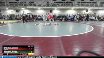 126 lbs Champ. Round 1 - Caiden Carlson, Indiana vs Brayden Swain, Delta Wrestling Club Inc.