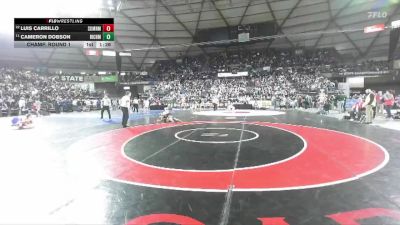 Boys 4A 150 lbs Champ. Round 1 - Cameron Dobson, Richland vs Luis Carrillo, Sumner