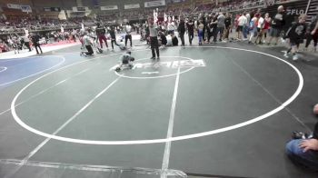 54 lbs Quarterfinal - Zachary Zamarripa, Duran Elite vs Jack Luster, Athlos Wrestling