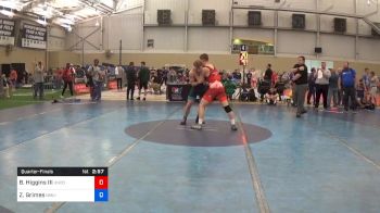 77 kg Quarterfinal - Billy Higgins III, Northern Colorado vs Zachary Grimes, NMU-OTS
