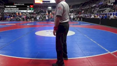 1A-4A 285 5th Place Match - Jude Rogers, Tallassee vs Zayden Franklin, Coosa Christian School