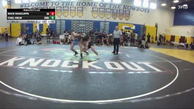 138 lbs Round 1 (8 Team) - Cael Helm, SOWA /HWC vs Race Radcliffe, Black Hive