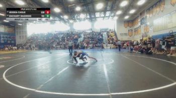 106 lbs Cons. Round 3 - Zachary Baginski, River Ridge HS vs Jessea Cagle, Soldier City