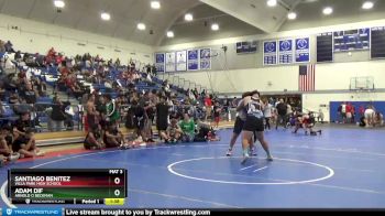 285 lbs Semifinal - Adam Dif, Arnold O Beckman vs Santiago Benitez, Villa Park High School