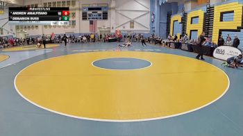 126 lbs Champ. Round 1 - Andrew Amalfitano, Woodbridge H S vs DeMarion Russ, Lake Forest H S