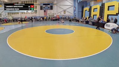 126 lbs Champ. Round 1 - Andrew Amalfitano, Woodbridge H S vs DeMarion Russ, Lake Forest H S