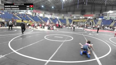 57 lbs Consi Of 4 - Damon Greenlee, Garden City Wrestling Club vs Gabriel Cisneros, Duran Elite