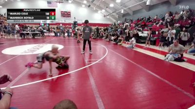 51-55 lbs Round 4 - Marleo Cole, Top Notch WC vs Maverick Sotelo, Valley Wrestling