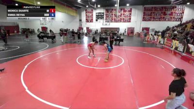 120-125 lbs Round 3 - Monica Duarte, Norte Vista vs Emma Reyna, Downey High School Wrestling