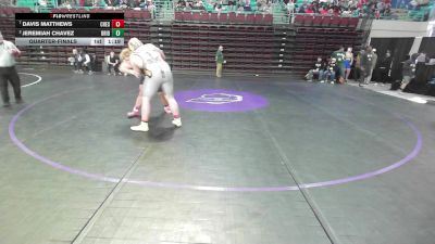 285 lbs Quarterfinal - Davis Matthews, Chesnee vs Jeremiah Chavez, Bridges Prep