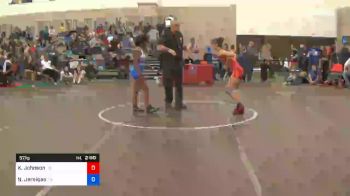 57 kg Round Of 32 - Kearanie Johnson, Team Oklahoma vs Nile Jernigan, Team California