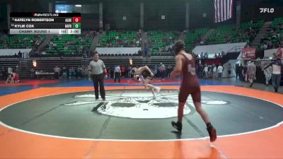 1-5A 132 Champ. Round 1 - Kylie Cox, Hayden vs Katelyn Robertson, Alexandria HS