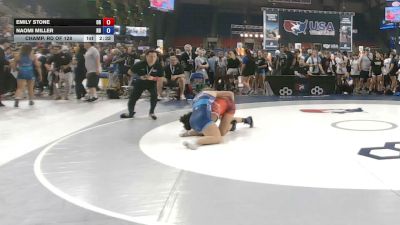 135 lbs Champ. Rd Of 128 - Emily Stone, Oregon vs Naomi Miller, North Dakota