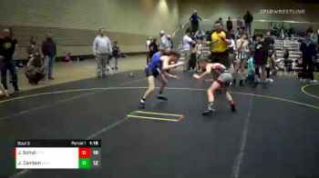 76 lbs Round 3 (4 Team) - Jordan Zambon, Michigan Mutts vs Jace Schut, MI Pitbulls