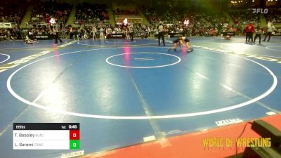 85 lbs Round Of 16 - Trinity Beasley, Blackman Wrestling Club vs Leilah Saremi, Top Dog Wrestling Club