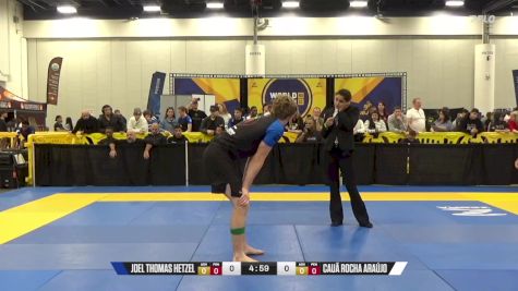 Cauã Rocha Araújo vs Joel Thomas Hetzel 2024 World IBJJF Jiu-Jitsu No-Gi Championship