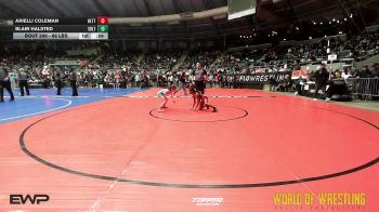 66 lbs Consi Of 4 - Arielli Coleman, Betterman Elite vs Blair Halsted, Sebolt Wrestling Academy