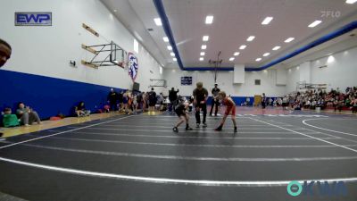 61 lbs Round Of 16 - Brick Rolf, Del City Little League vs Kyler Clement, Madill Takedown