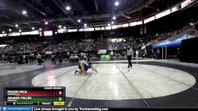 126 lbs Champ. Round 1 - Draken Miller, Meridian vs Mason Peck, Idaho Falls