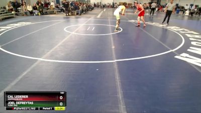 141 lbs Cons. Round 2 - Joel DeFreytas, York (PA) vs Cal Lederer, Shippensburg