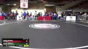 43 lbs Semifinal - Aiden Ibarra, California vs Noah Mireles, Driller Wrestling Club