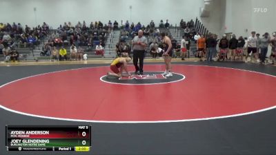 175 lbs Round 2 - Joey Glendening, Burlington Notre Dame vs Ayden Anderson, PCM, Monroe