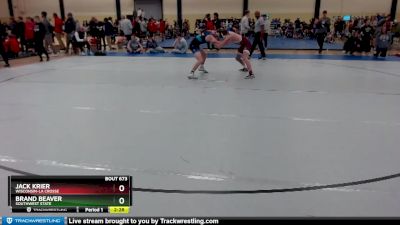 141 lbs Cons. Round 2 - Jack Krier, Wisconsin-La Crosse vs Brand Beaver, Southwest State