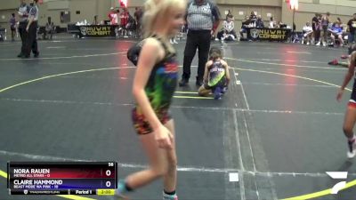 58 lbs Placement Matches (8 Team) - Claire Hammond, Beast Mode WA Pink vs Nora Rauen, Metro All Stars