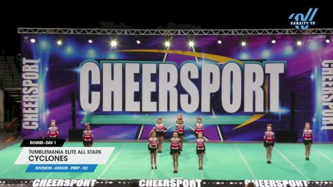 Tumblemania Elite All Stars - Cyclones [2024 L2.2 Junior - PREP - D2 Day 1] 2024 CHEERSPORT Charlotte Classic