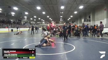 78 lbs Quarterfinal - Blake Givens, Romeo WC vs Callen Martin, Otsego Destroyers WC