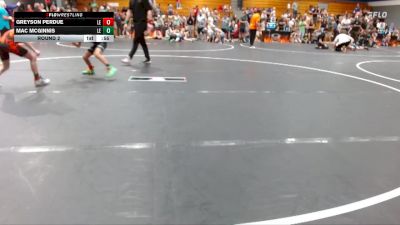55 lbs Round 2 - Mac McGinnis, Mt Pleasant vs Greyson Perdue, Cobra Wrestling Club