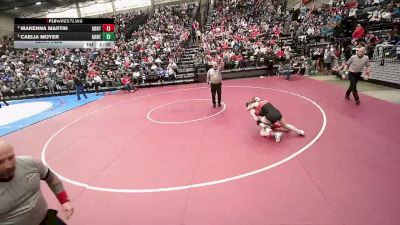 3A 110 lbs Semifinal - Makenna Martin, Grantsville vs Caelia Moyer, Grantsville