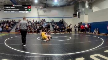 127 lbs Pigtails - Logan Ross, Brownsville vs Connor McKinney, Beaver County Christian