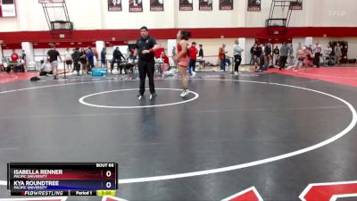 160 lbs Cons. Semi - Isabella Renner, Pacific University vs Kya Roundtree, Pacific University