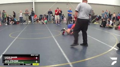 92 lbs Champ. Round 2 - Lucas Bauer, 84 Athletes vs Jack Strumke, Williamsburg Wrestling Club