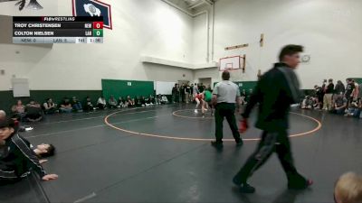 138 lbs Round 4 (6 Team) - Troy Christensen, Newcastle vs Colton Nielsen, Lander