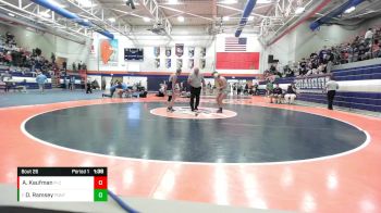 126 lbs Champ. Round 1 - Drayden Ramsey, Pontiac vs Alex Kaufman, Prairie Central