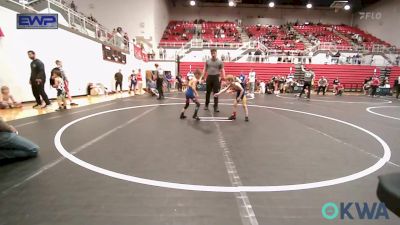 46 lbs Semifinal - Caelan Newcomb, Noble Takedown Club vs Camden Holden, Ponca City Wildcat Wrestling