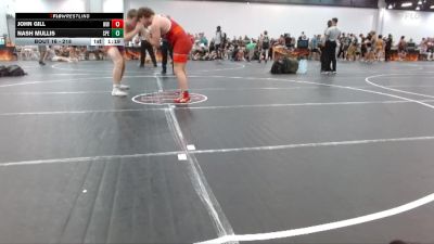 218 lbs Quarterfinal - Nash Mullis, Speedshot vs John Gill, Woodland Wrestling