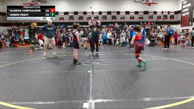 80 lbs Round 2 - Joseph Peavy, Coastal Elite vs Alandra Campoalegre, Cobra Wrestling Club