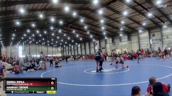 170 lbs Quarters - Sierra Ripka, Team Pennsylvania Blue vs Hannah Crowe, Mayhem WC Black