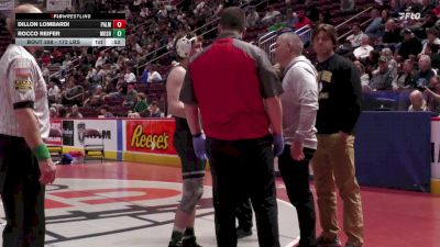 172 lbs Consi 2 - Dillon Lombardi, Palmerton vs Rocco Reifer, Moshannon Valley
