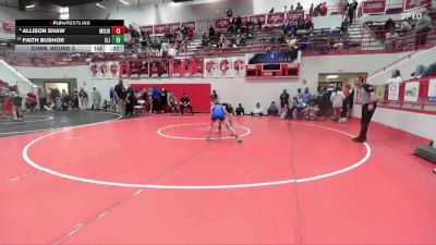 JH 96 lbs Cons. Round 3 - Allison Shaw, Moore JH vs Faith Bushor, EISENHOWER JH