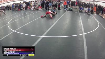 132 lbs Cons. Round 1 - Jacob Weiler, Golden Eagles Wrestling Club vs Logan Penry, Wrestling With Character