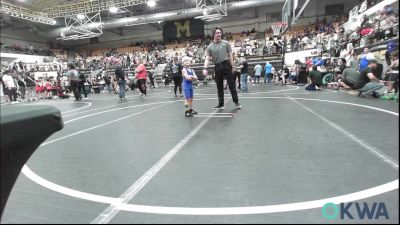 52 lbs Consi Of 8 #1 - Jace Wright, Tuttle Wrestling vs Jaistin Hemphill, Noble Takedown Club