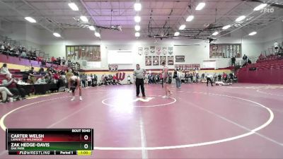 175 lbs Cons. Round 3 - Zak Hedge-Davis, OAK PARK vs Carter Welsh, LAFAYETTE-Wildwood